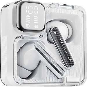 Fone de Ouvido Auricular QCY Melobuds Neo TWS Bluetooth - Branco