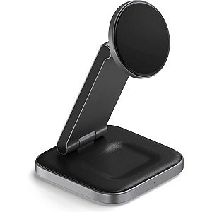 Base de Carga Satechi ST-Q31FM-EA Qi2 3 em 1 Wireless - Cinza