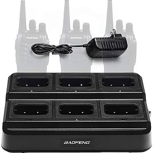 Base de Carregamento Múltiplo para Rádio Baofeng - Preto