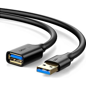 Cabo de Extensão Ugreen USB 3.0 macho para fêmea 10368 - Preto