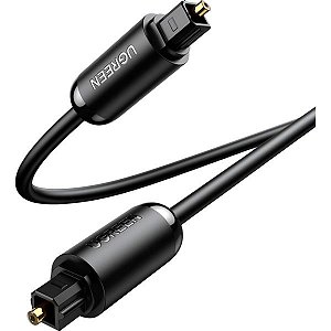 Cabo Óptico Ugreen AV122C Toslink 70892 - Preto 1,5 metros