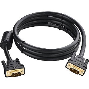 Cabo VGA Ugreen VG101 2K 10245 - Preto 1.5 metros