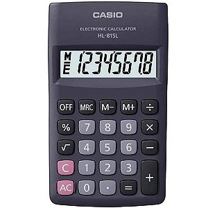 Calculadora Compacta Casio HL 815LBK - Preto