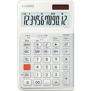 Calculadora Compacta Casio JE-12E-WE - Branco