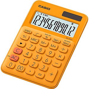 Calculadora Compacta Casio MS-20UC-RG - Laranja