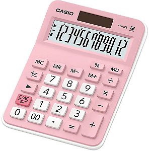 Calculadora Compacta Casio MX-12B - Pink & Light White