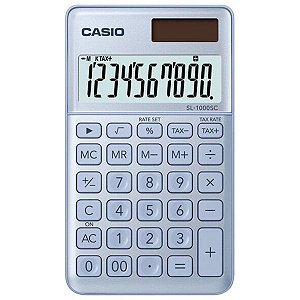 Calculadora Compacta Casio SL-1000SC-BU-W-DP - Azul