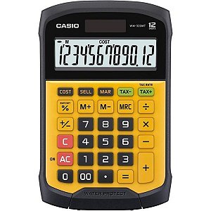 Calculadora Compacta Casio WM-320MT-W-DC - Preto/Amarelo