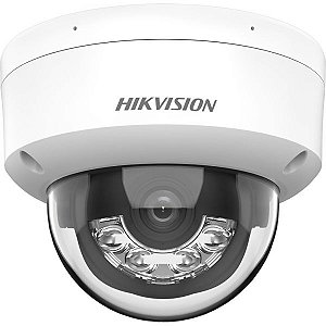 Câmera de Vigilância IP Hikvision Dome DS-2CD1143G2-LIU 4MP Smart Hybrid Light - Branco/Preto