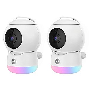 Câmera IP Motorola Peekaboo Twin-W Wifi - Branco/Preto