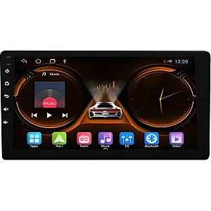 Car Audio Hetzer Universal H-PRO 9" CarPlay Bluetooth + Câmera para Auto Hetzer - Preto