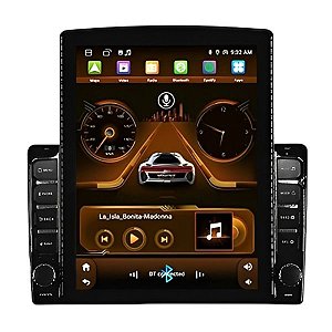 Central Multimídia Universal Hetzer Argon Max 9.7" + Câmera Traseira com Sensor - Preto