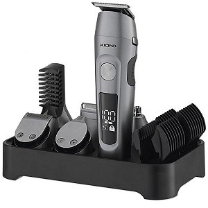 Conjunto de Barbeador Sem Fio Xion XI-HAIR6X1A - Prata