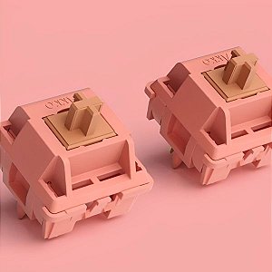 Conjunto de Switch Mecânico Akko Rosewood para Teclado - 45 peças