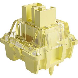 Conjunto de Switch Mecânico Akko V3 Creamy Yellow Pro para Teclado - 45 peças
