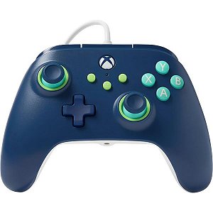 Controle com fio PowerA para Xbox Series X/S/One - Mariner Blue (PWA-A-10861)