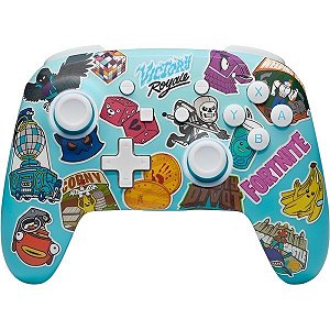 Controle PowerA Wireless PWA-A-09171 para Nintendo Switch - Adesivo Fortnite