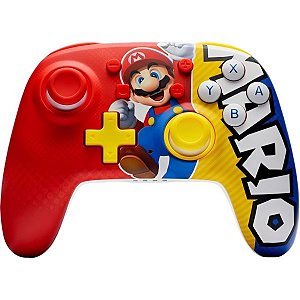Controle PowerA Wireless PWA-A-09271 para Nintendo Switch - Mario Victory