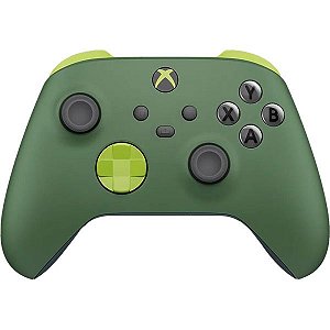 Controle Sem fio Microsoft para Xbox Series X/S/One Remix Edição Especial - Verde (QAU-00114) + Batería