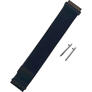 Correia de Metal Smart Visión 1781-7 para Smartwatch 20 mm - Preto