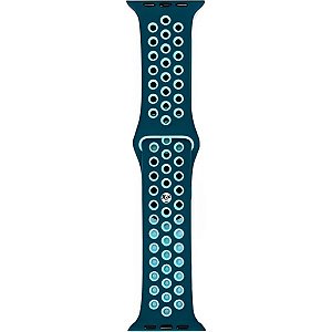 Correia de Silicone 4Life Nike para Apple Watch caixa de 42/44/45 mm - Turquesa