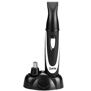 Cortador de Cabelo Quanta QTCET21 2 em 1 Bivolt - Preto/Cinza
