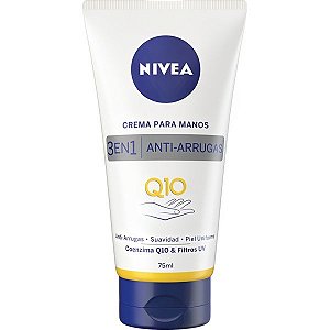 Creme para Mãos Nivea Q10 Antienvelhecimento 3 em 1 - 75mL