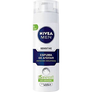 Espuma de Barbear Nivea Men Sensitive - 200mL