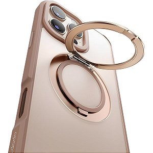 Estojo Protetor Mcdodo PC-4935 Magsafe para iPhone 16 Pro com Suporte Magnético - Dourado