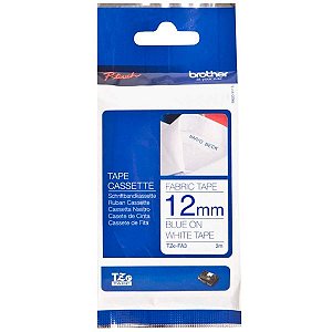 Fita para Rotulador Brother P-Touch TZE-FA3 12 mm - Azul/Branco 3 metros