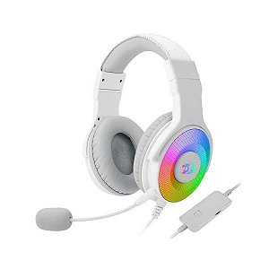 Fone de ouvido Gamer Pandora H350W RGB - Branco