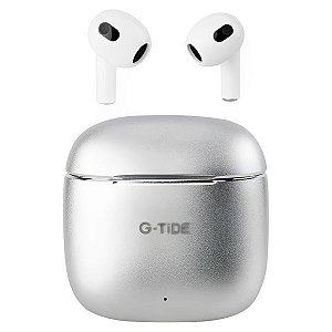 Fone de Ouvido Sem Fio G-Tide H11 Bluetooth - Prata