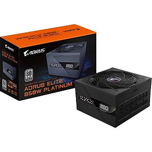 Fonte de Alimentação Gigabyte AORUS ELITE GP-AE850PM PG5 850 W 80 Plus Platinum Modular - Preto