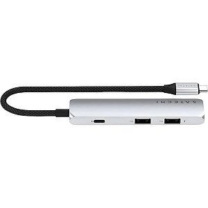 Hub Satechi Multiportas 4 em 1 USB-C - Silver (ST-P4SS)