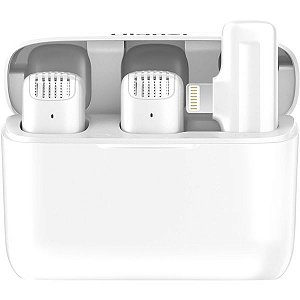 Kit de Microfone Sem Fio Ulanzi J-12 com Lightning - Branco