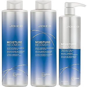 Kit Joico Moisture Recovery Shampoo 1L + Condicionador 1L + Bálsamo 500mL