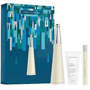 Kit Perfume Issey Miyake L'Eau D'Issey EDT 100mL - Feminino 3 peças