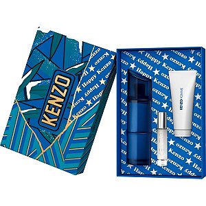 Kit Perfume Kenzo Homme EDT Intense - Masculino 3 peças