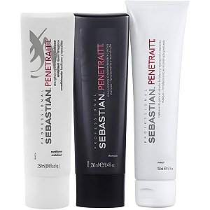 Kit Sebastian Penetraitt Shampoo 250mL + Condicionador 250mL + Máscara Capilar 150mL