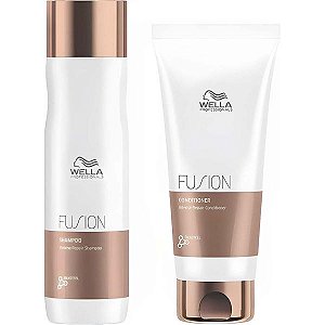 Kit Wella Fusion Intense Repair Shampoo 250mL + Condicionador 200mL