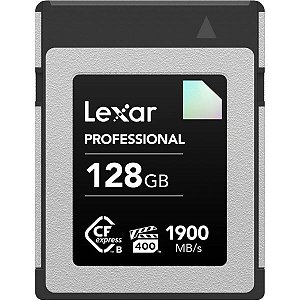 Memória CF Express Tipo B Lexar Professional Diamond 1900-1700 MB/s 128 GB (LCXEXDM128G-RNENG)
