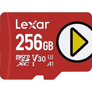 Memória Micro SD Lexar Play Gaming/Mobile 205-140MB/S C10 256 GB (LMSPLAY256G-BNSNU)