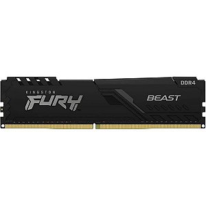 Memória RAM DDR4 Kingston 3600 MHz 16 GB Fury Beast KF436C18BB/16 - Preto