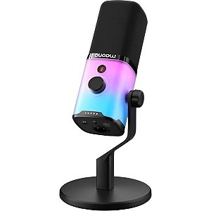 Microfone Gamer Maono PD100X RGB USB-C/XLR - Preto