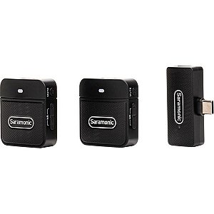 Microfone Sem Fio Saramonic BLINK100 B6 (2TX+1RX) USB-C