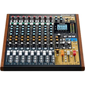 Misturador Digital Tascam Model 12 10 Canais - Preto/Madeira