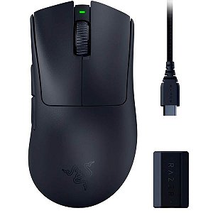 Mouse Gamer Razer Deathadder V3 Pro+ Hyperpolling Sem Fio (RZ01-04630300-R3WL) - Preto