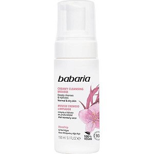 Mousse de Limpeza Facial Babaria Cremosa Rosehip - 150mL