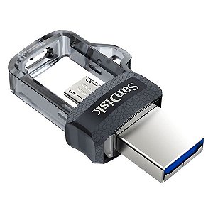 Pendrive SanDisk Ultra Dual Drive DD3 USB 3.0 64 GB - Prata (SDDDC3-064G-G46)