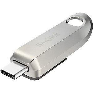 Pendrive SanDisk Z75 Ultra Luxe USB-C 64 GB - Prata (SDCZ75-064G-G46)